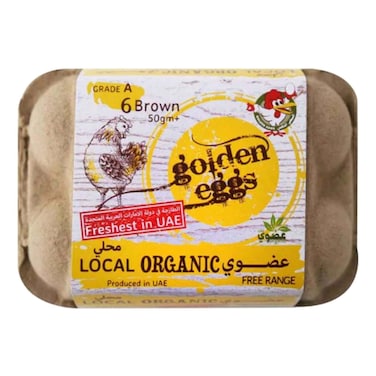 Al Jazira Golden Organic Eggs 6Pcs