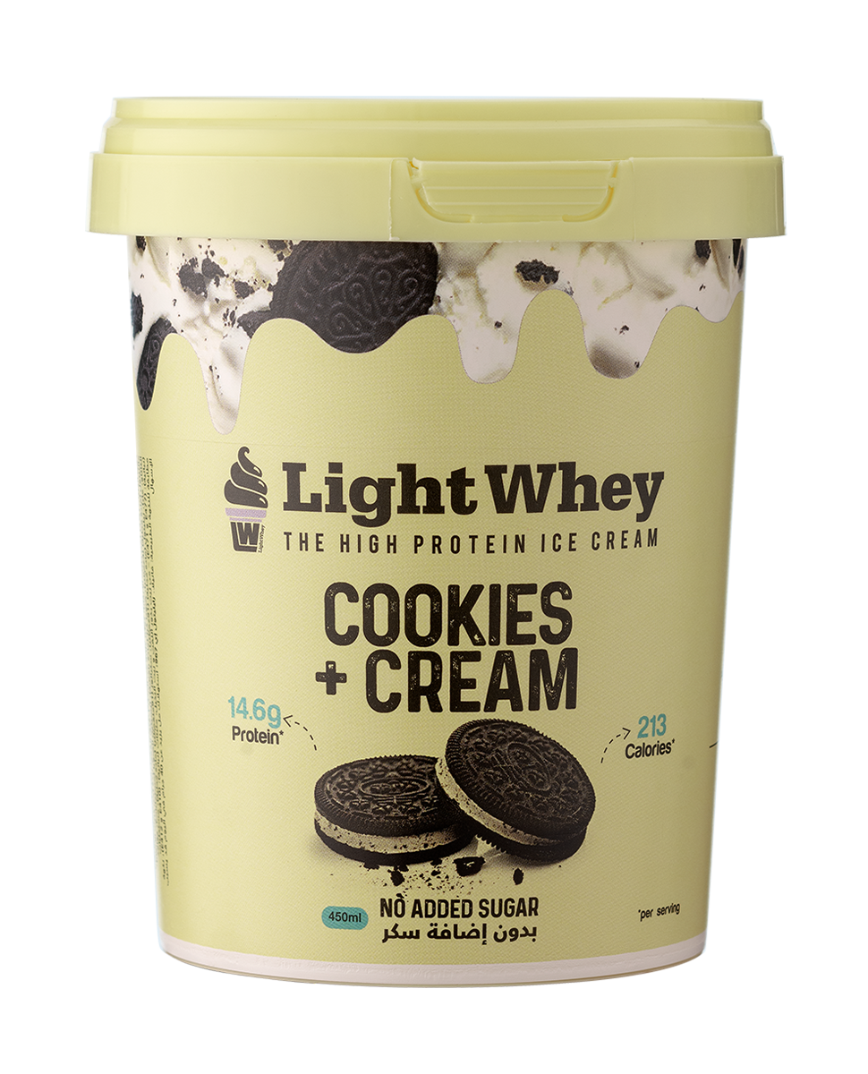Light Whey Cookies & Cream Protein Ice Cream 450Ml