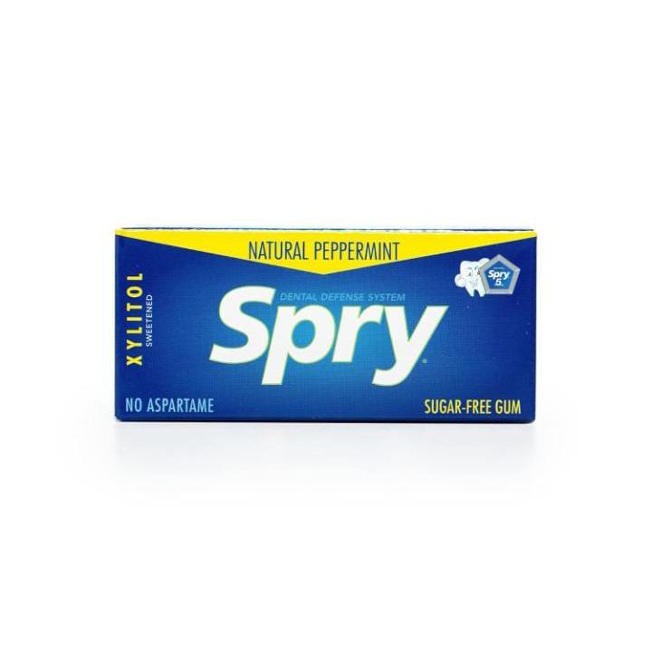 Spry Xylitol Peppermint Sugarfree Gum 10Pcs