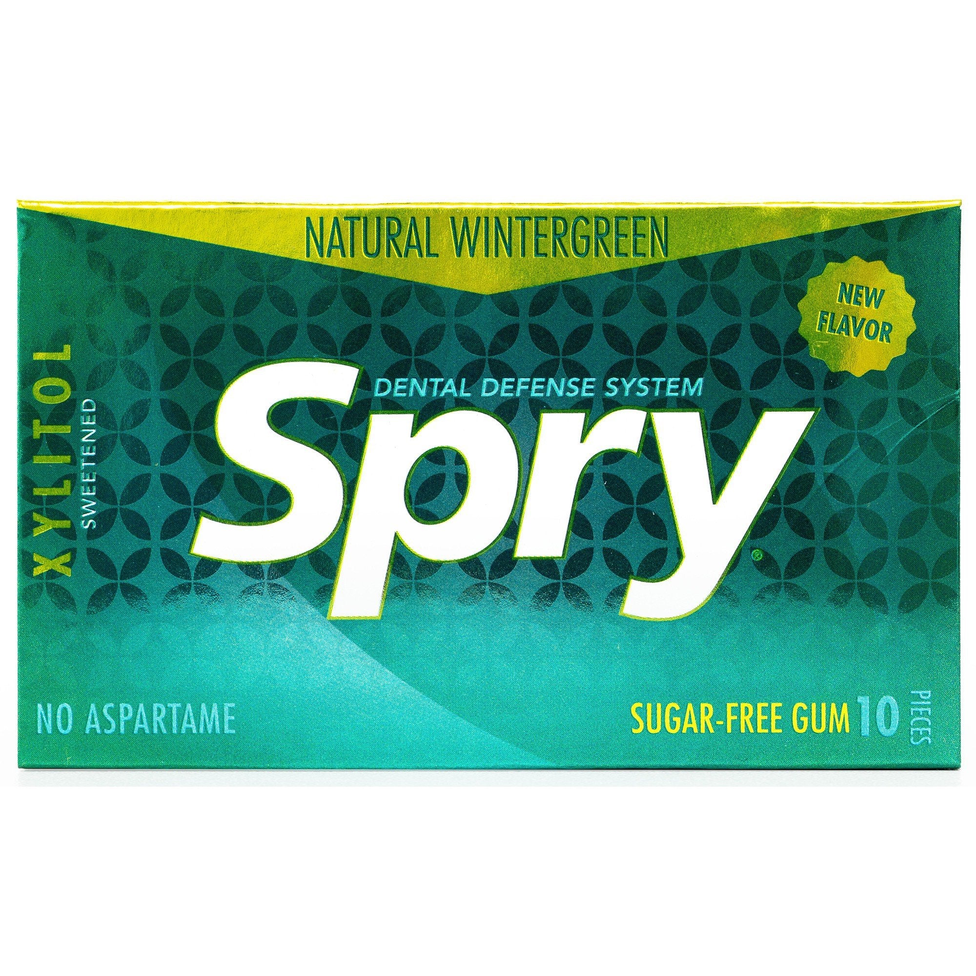 Spry Xylitol Wintergreen Sugarfree Gum 10Pcs