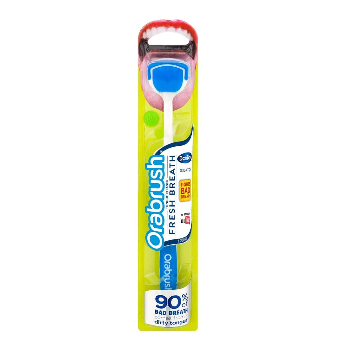 Orabrush Single Pack Tongue Cleaner 1Pcs