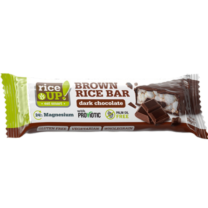 Rice Up Dark Chocolate Popped Brown Rice Bar 18Gm