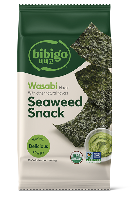 Seasoned Laver Snack Wasabi Bibigo 15Gm