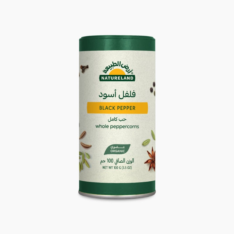 Natureland Black Pepper - Whole Peppercorns 100Gm