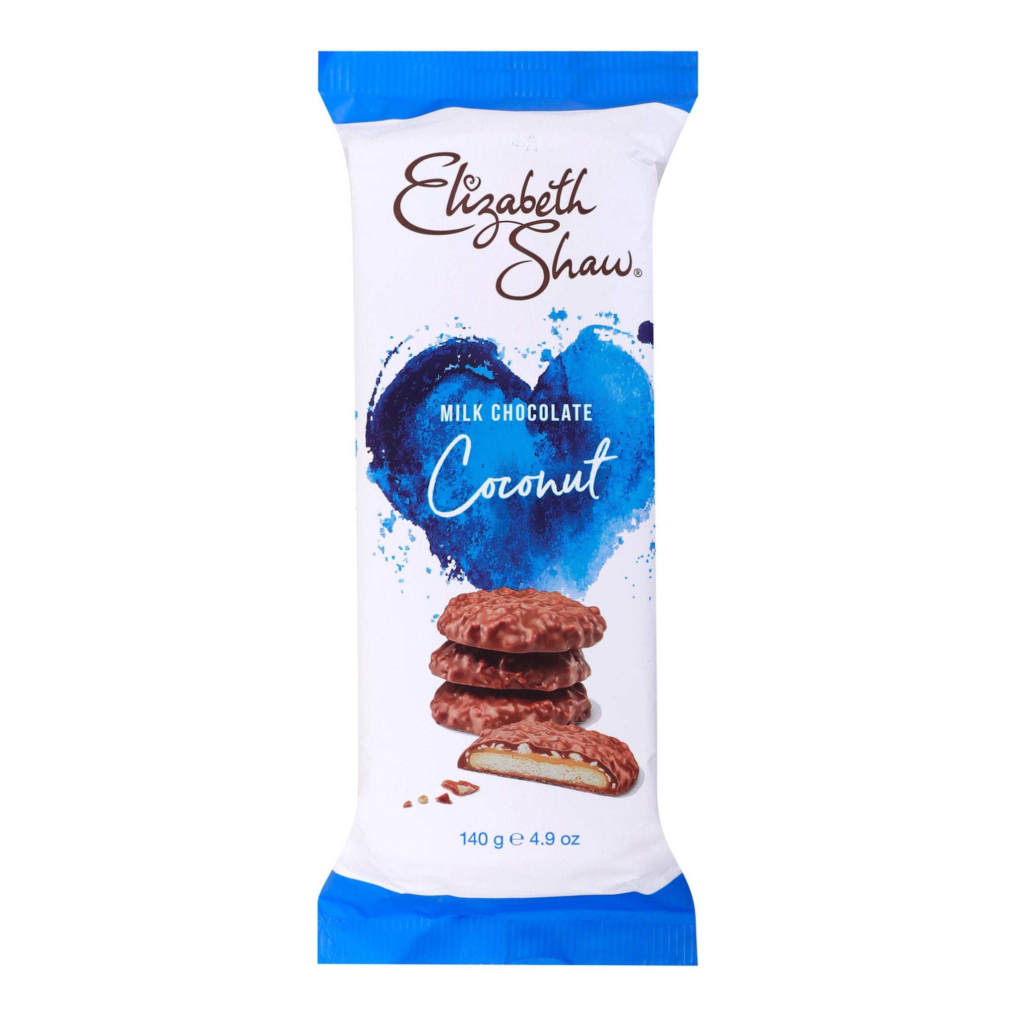 Elizabeth Shaw� Milk Chocolate And Coconut Biscuits 140Gm