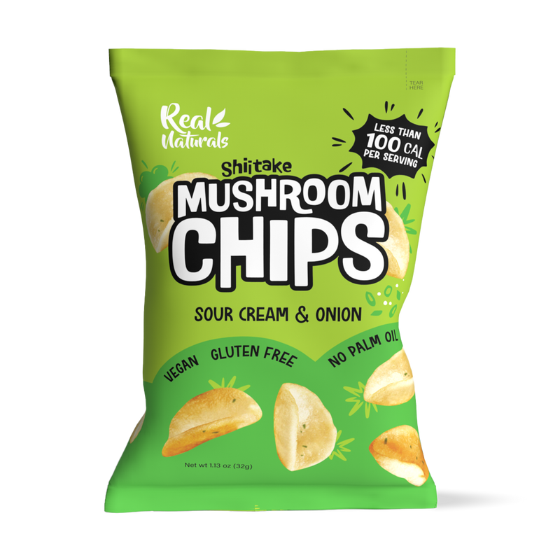 Shiitake Sour Cream & Onion Mushroom Chips 32Gm