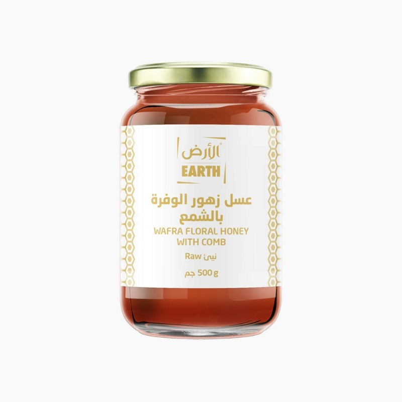 Earth Wafra Floral Honey With Comb 500Gm