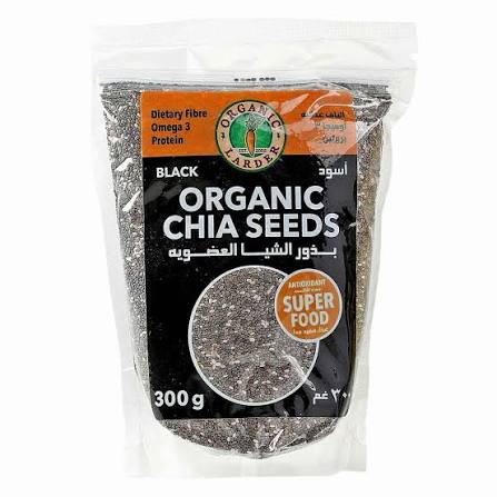 Organic Larder Black Chia Seeds 300Gm