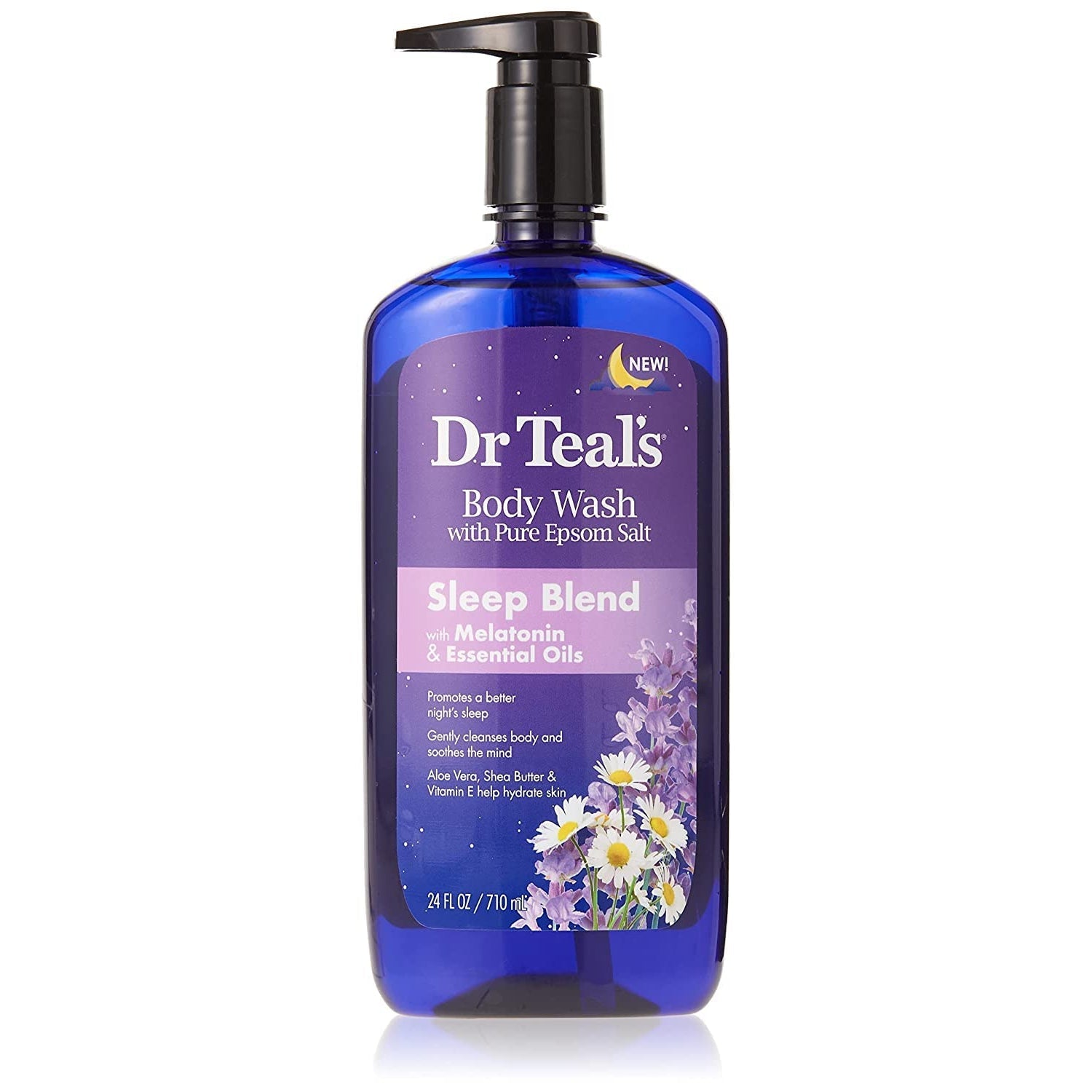 Dr Teals Blend With Melatonin Body Wash With Epsom Salt 24Oz