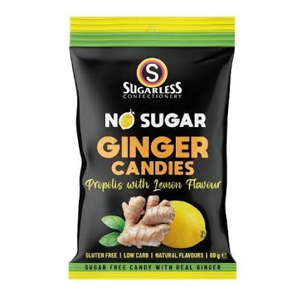 Sugarless Lemon Ginger Candies 60Gm