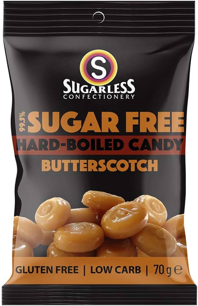 Sugarless Buttterscotch Hard Boiled Sugarfree 70Gm