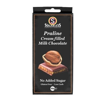 Sugarless Cream Filled Praline Milk Chocolate 100Gm