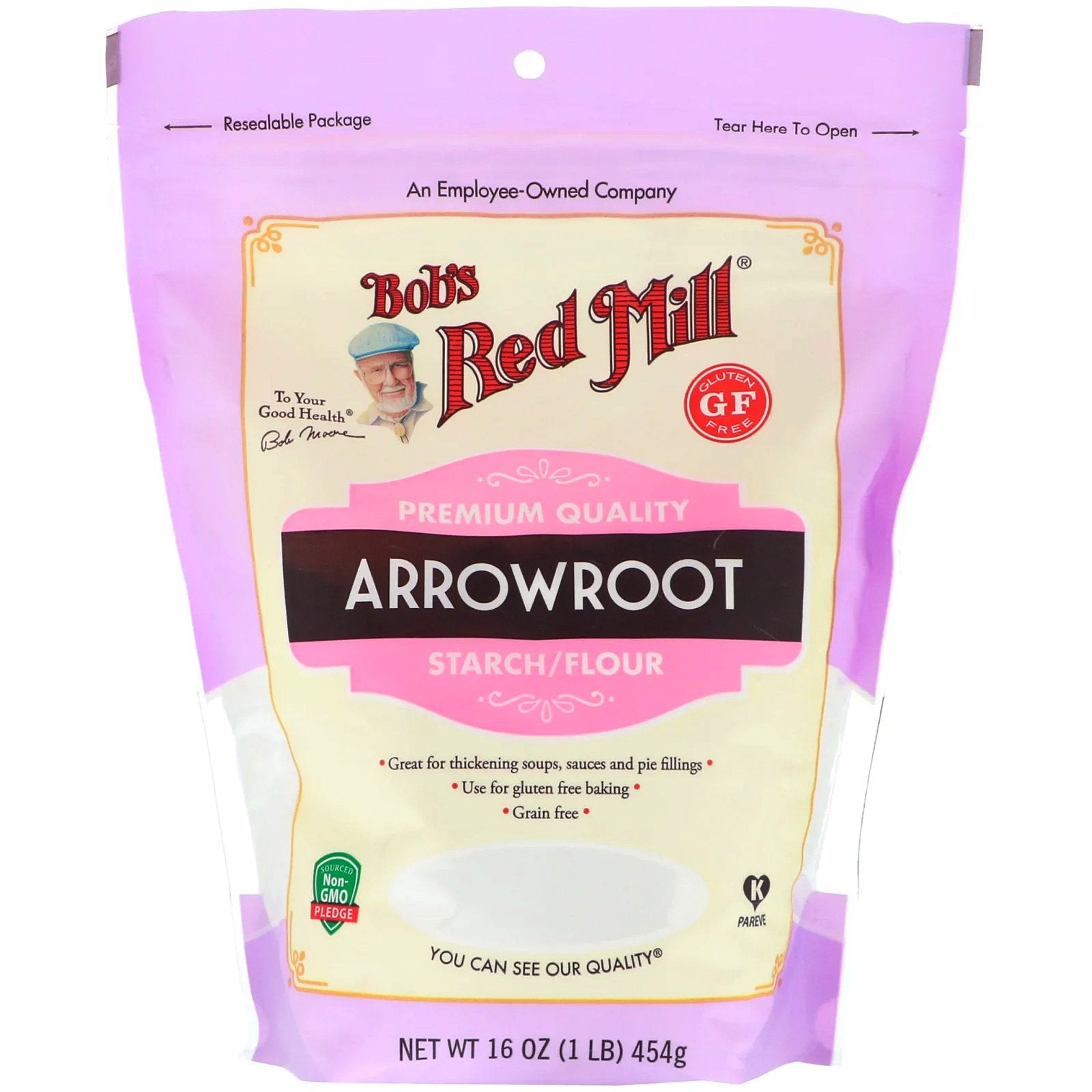 Bobs Red Mill Arrowroot Starch Flour 16Oz