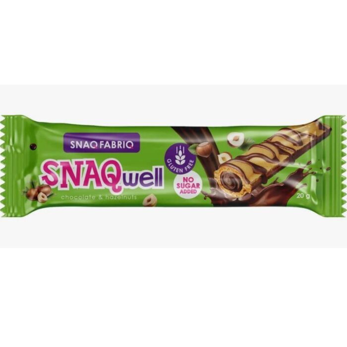 Snaq Fabriq Chocolate Hazelnut Cream Wafer Bar 20Gm