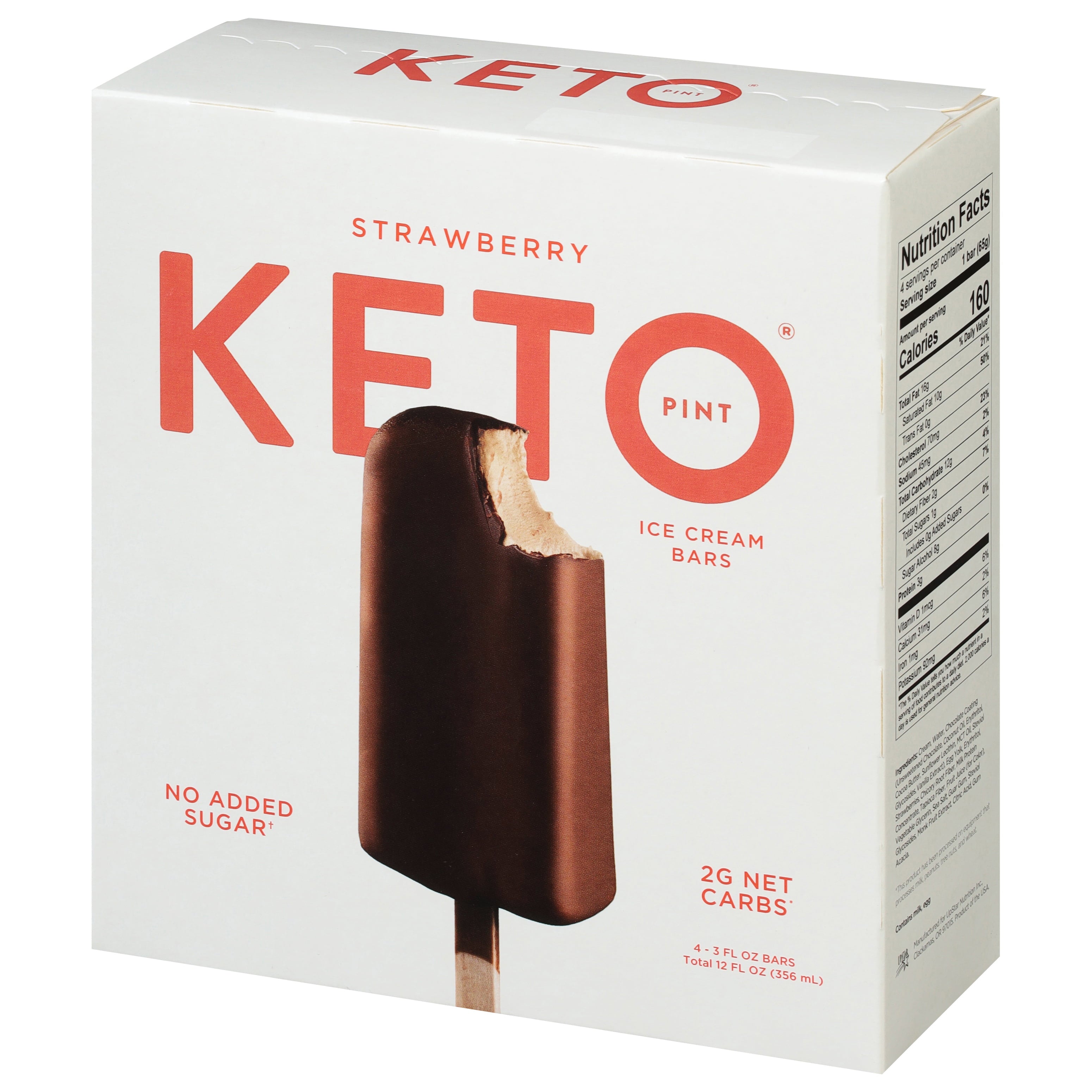 Keto Pint Strawberry Ice Cream Bar 89Ml