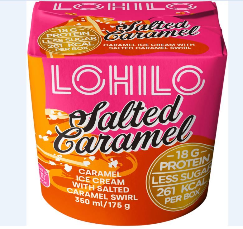 Lohilo Salted Caramel Pint Ice Cream 350Ml