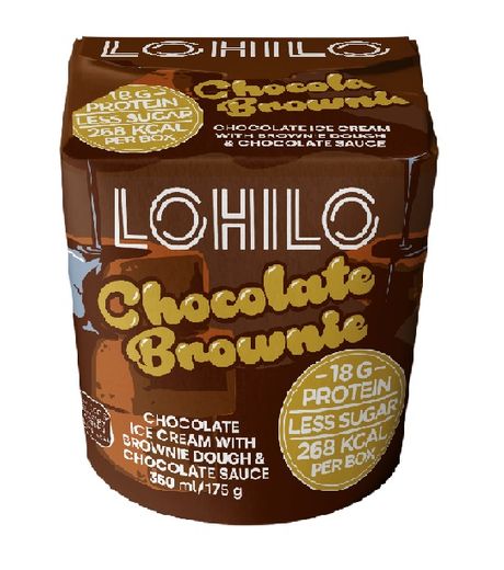 Lohilo Chocolate Brownie Pint Ice Cream 350Ml