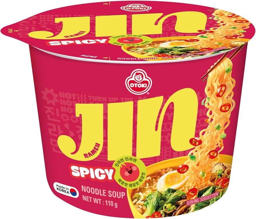 Otoggi Jin Ramen Spicy Bowl 110Gm