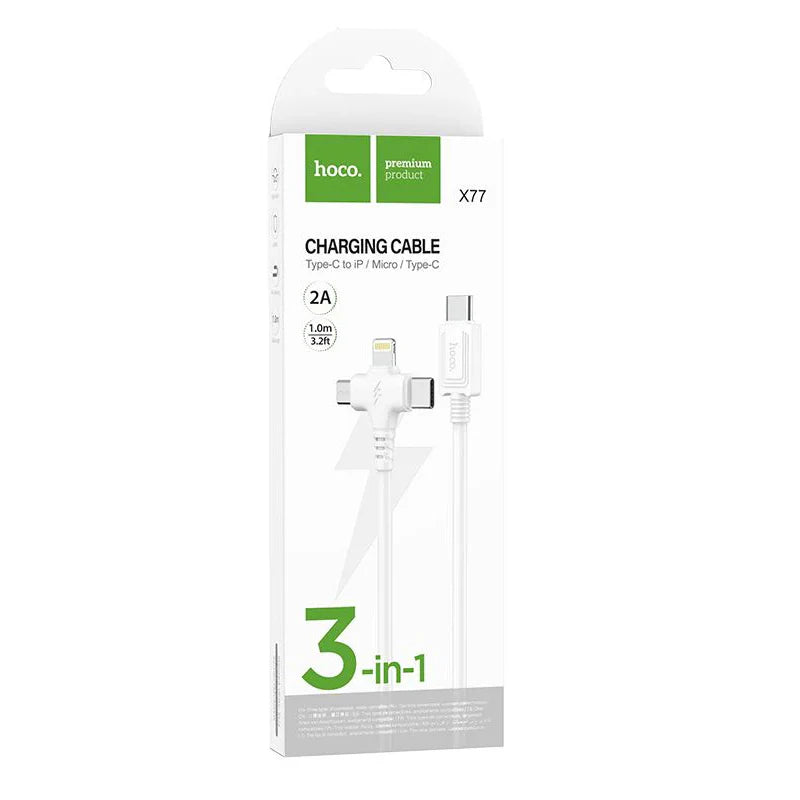 Hoco Typec To Micro Type C X77 Charging Cable 0