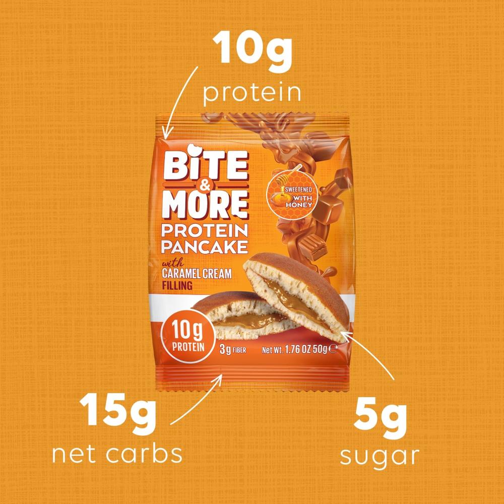 Bite And More Caramel Cream With Honey Protein Pancake 50Gm