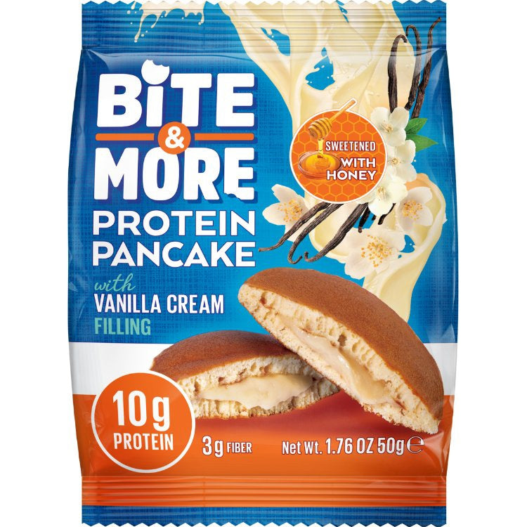 Bite And More Vanilla Cream With Honey Protein Pancake 50Gm