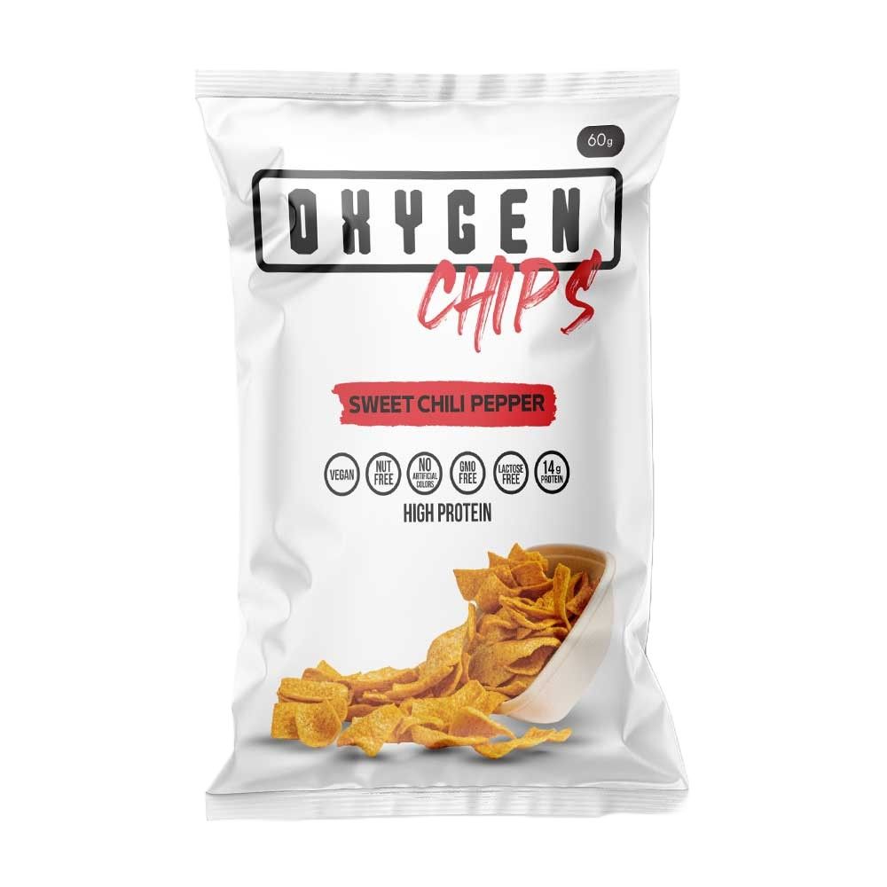 Oxygen Sweet Chilli Pepper Protein Chips 60Gm