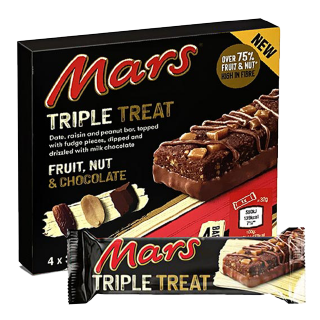 Mars Triple Treat Fruit Nut And Chocolate 128Gm