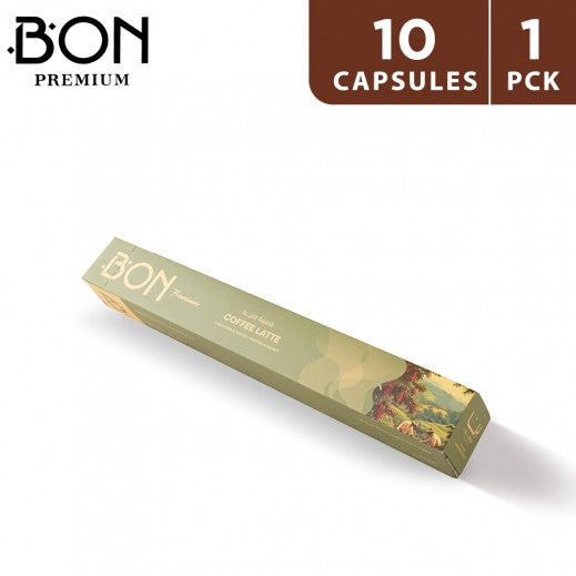 Bon Premium 10 Capsules Latte Coffee 1Box
