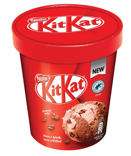 Nestle Kitkat Tub Crunchy Wafer Ice Cream 480Ml