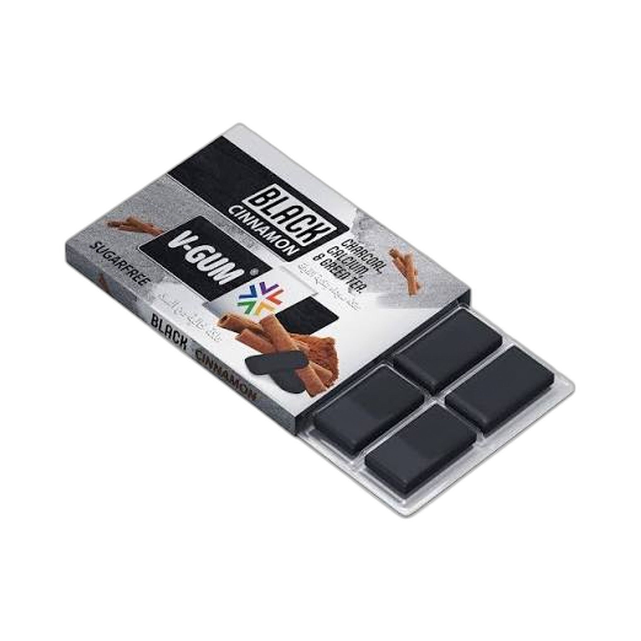 V-Gum Black Cinnamon With Charcoal Chewing Gum 17Gm