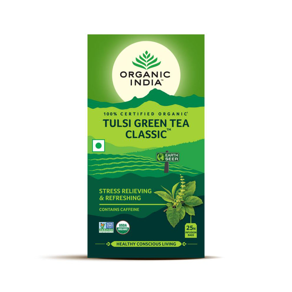 Organic India Green Tea Organic Tulsi Green Tea 50Gm