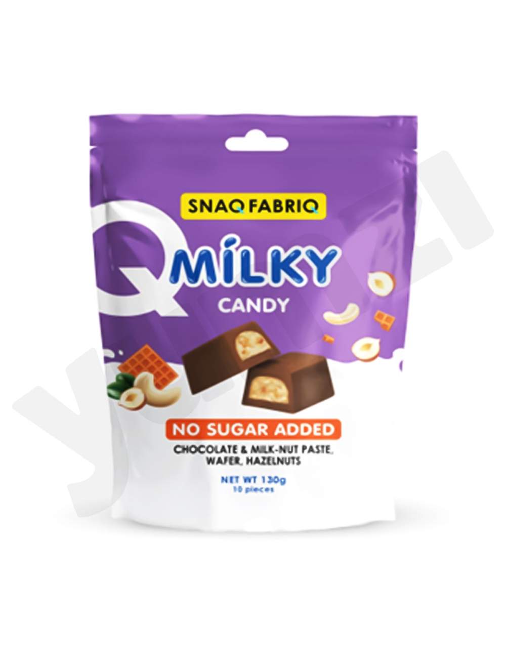 Snaq Fabriq Milk Nut Paste And Hazelnut Milky Candy 130Gm