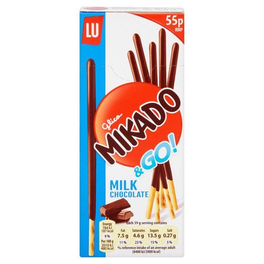 Mikado Milk Chocolate Biscuits 39Gm