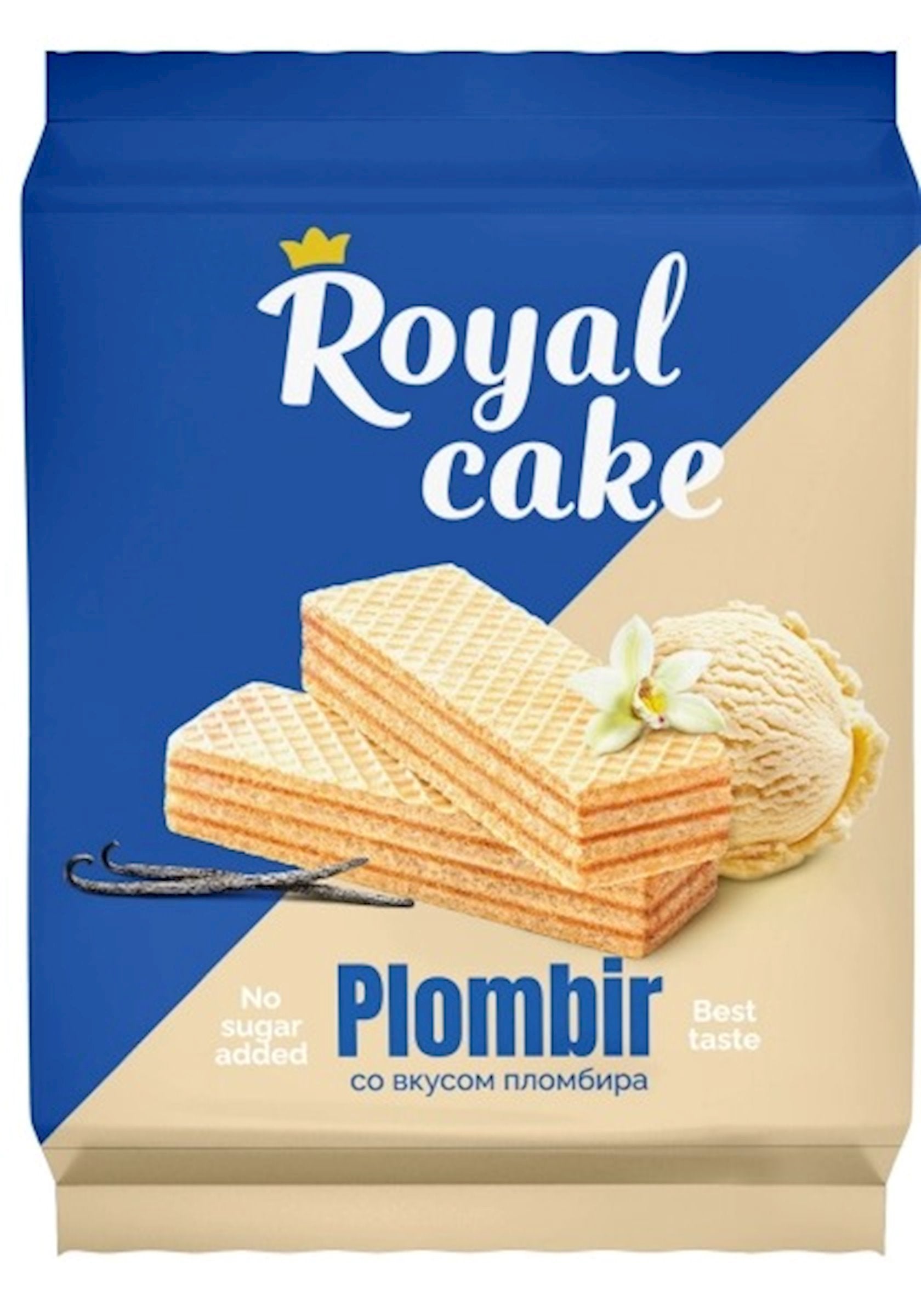 Royal Cake Vanilla Sugar Free Wafers 120Gm