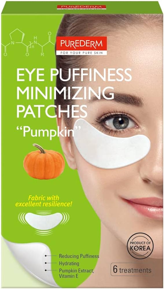 Purederm Pumpkin 6P Eye Puffiness Minimizing Patches 1Pk