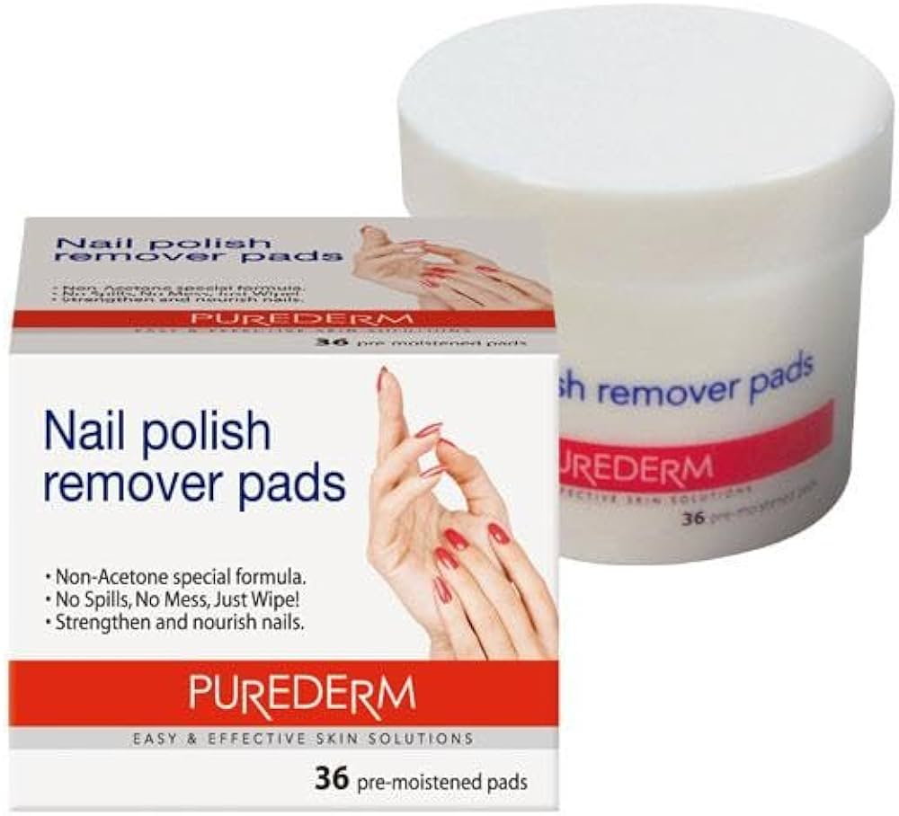 Purederm 36P Nail Polish Remover Pads 1Pcs