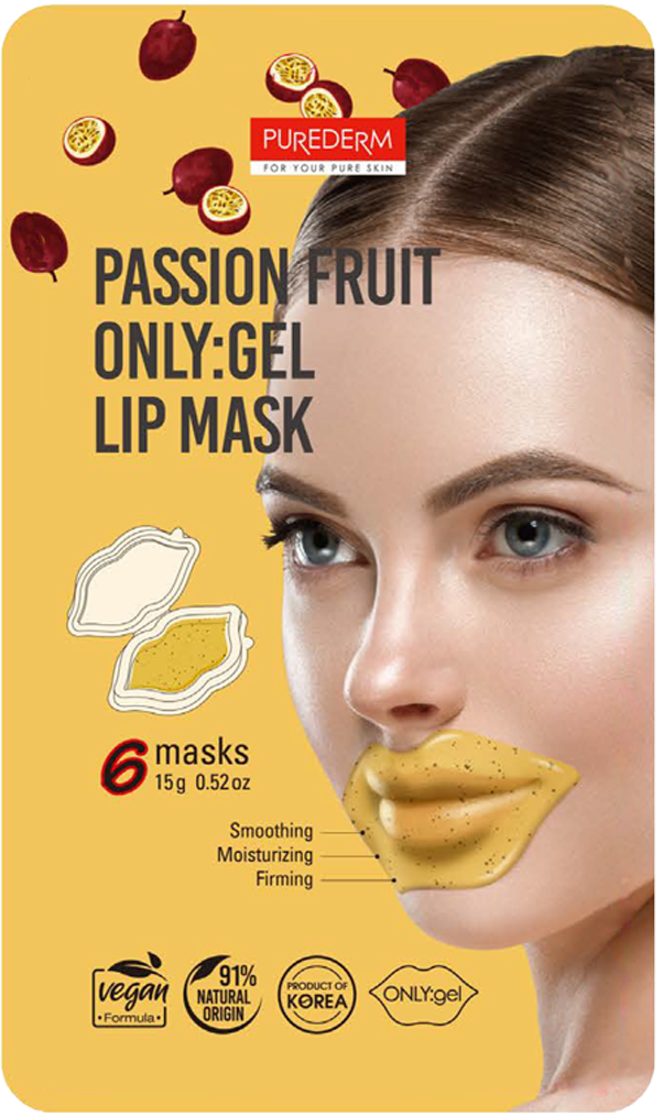 Purederm Passion Fruit Gel Lip Mask 1Pcs