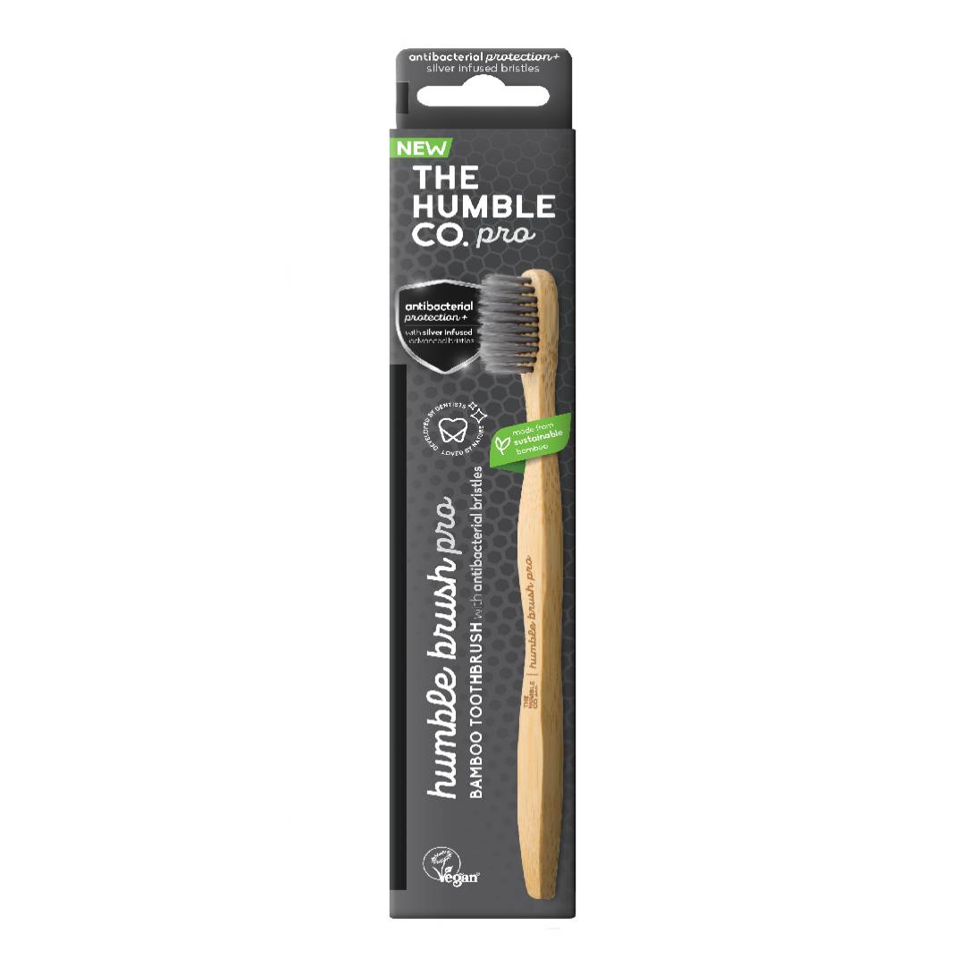 Humble Adult Soft Pack 20P Bamboo Toothbrush Pro With Antibacterial Bristles 1Pcs