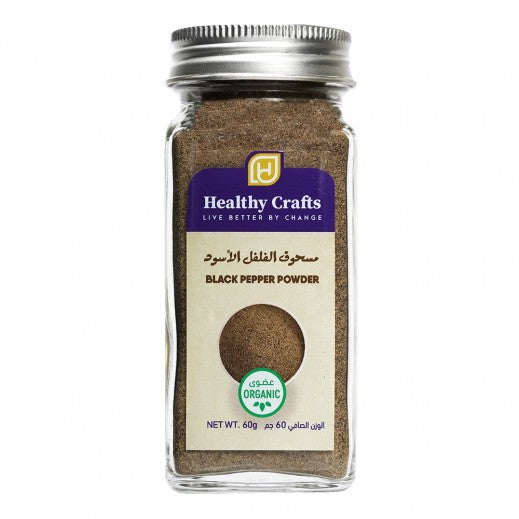 Healthy Crafts Organic Black Pepper Powder 60Gm