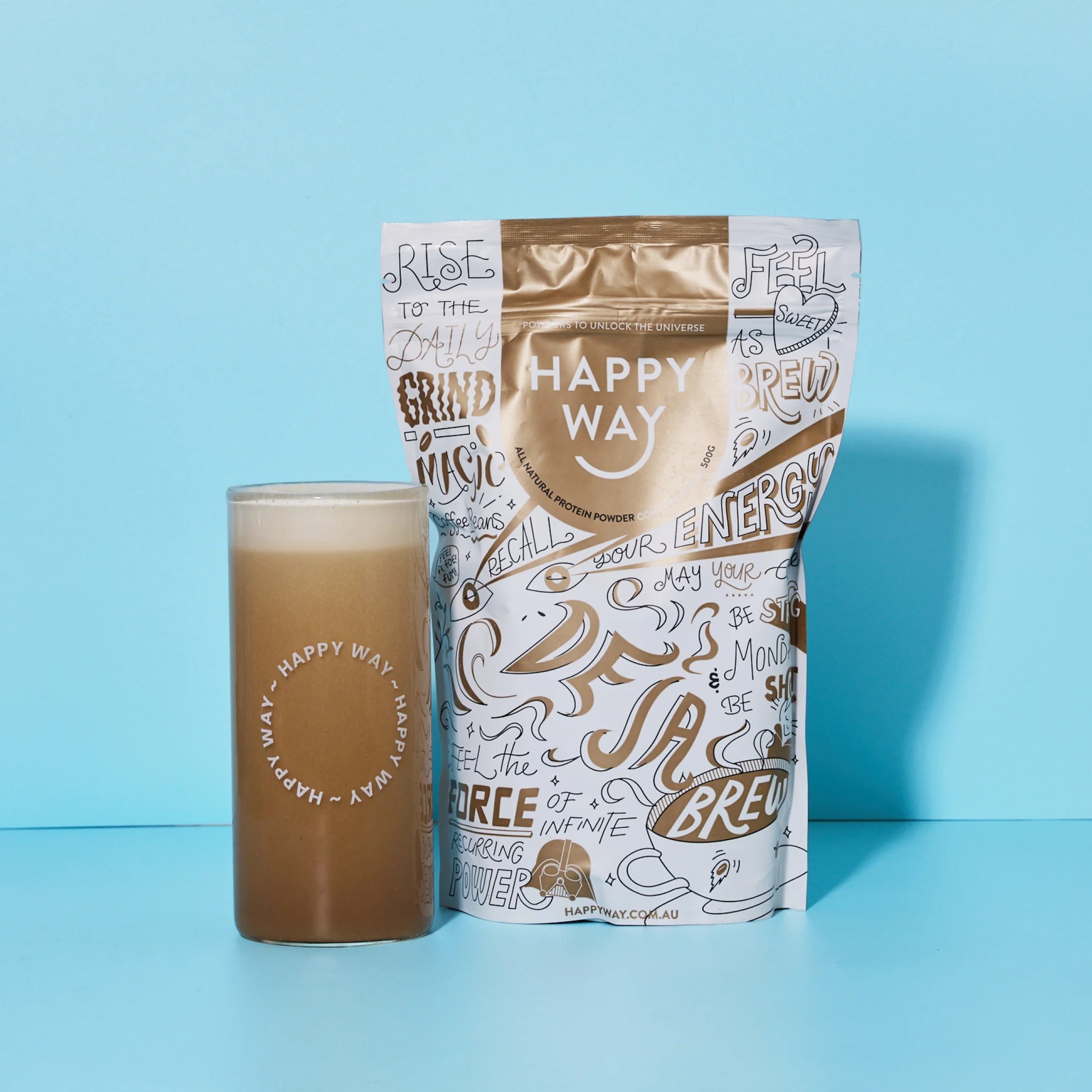 Happy Way Coffee Whey Protein Powder 500Gm