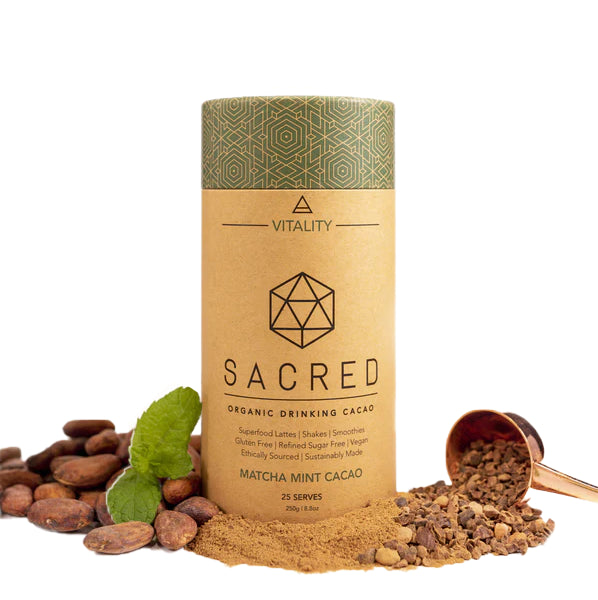 Sacred Taste Vitality Matcha Mint Cacao Powder 250g
