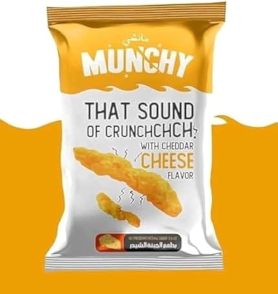 Munchy Cheddar Cheese Corn Crackers 80Gm