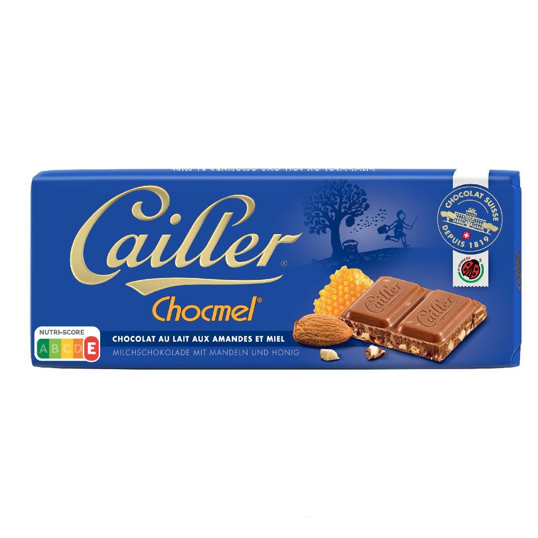 Cailler Chocmel Almonds And Honey Milk Chocolate 100Gm