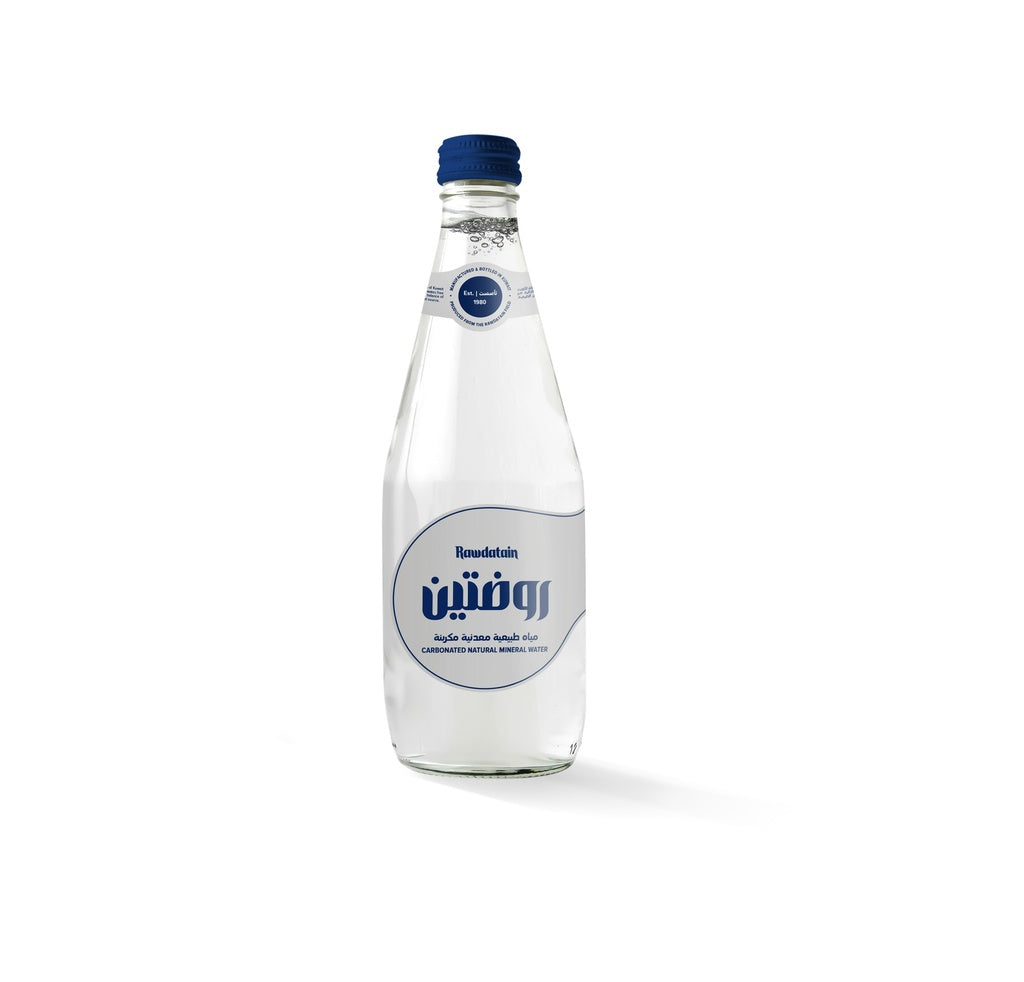 Rawdatain Glass Bottle Carbonated Mineral Water 430Ml