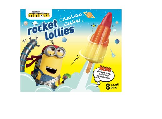 Minions Rocket Lollies 480Gm