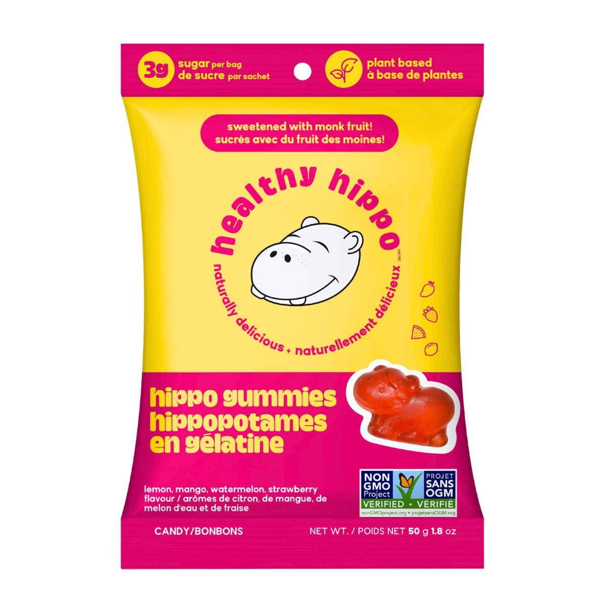 Healthy Hippo Hippo Plant Based Gummies 50Gm