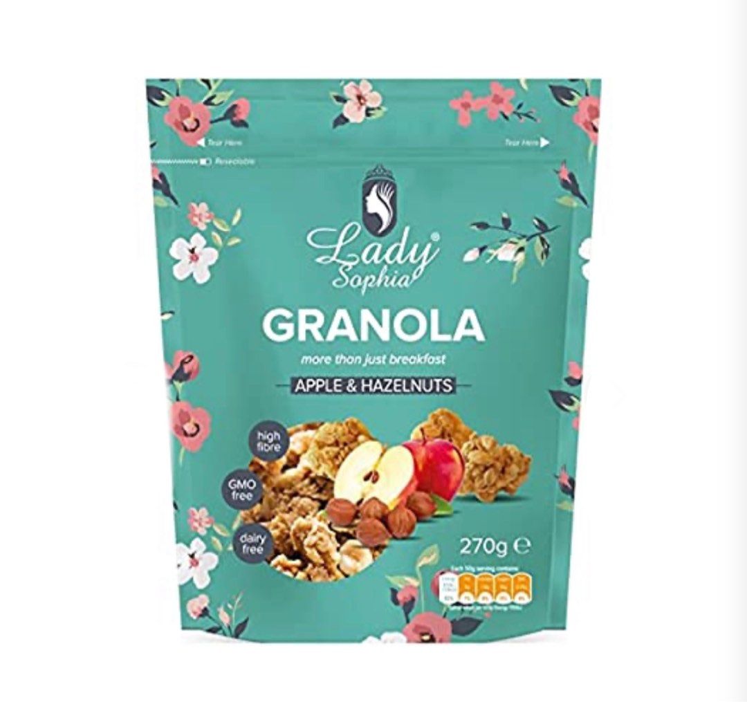 Lady Sophia Apple And Hazelnuts Granola 270Gm
