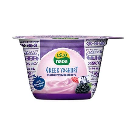 Nada Black Berry And Raspberry Greek Yoghurt 160Gm