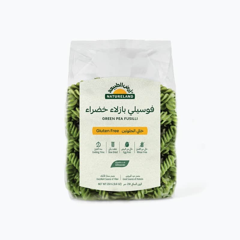Natureland Green Pea Fusilli Gluten Free Pasta 250Gm