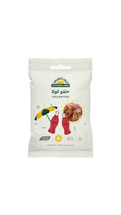 Natureland Cola Bottles 50Gm